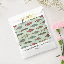 Grüne Geburtstagspartei von Fischen Geschenktütchen