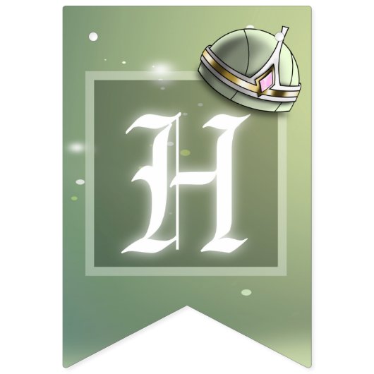 Grüne Geburtstagspartei Wimpelkette (Zweite Fahne)