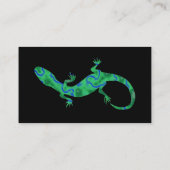 Grüne Gecko-Visitenkarten Visitenkarte (Rückseite)