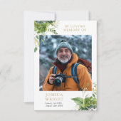 Grüne Gedenkstätte Beerdigung Gebet Foto-Karte (Vorderseite)