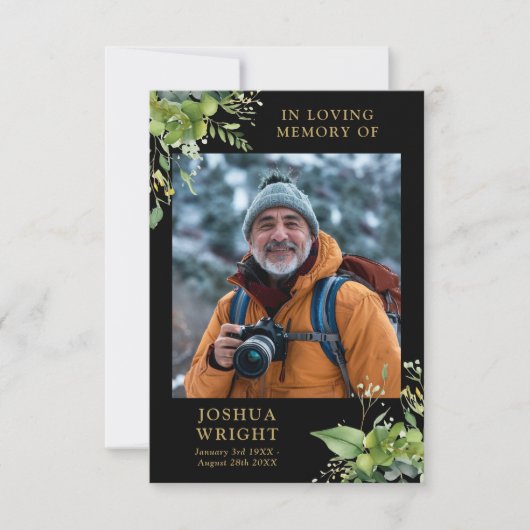 Grüne Gedenkstätte Beerdigung Gebet Foto-Karte (Vorderseite)