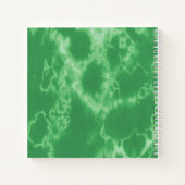 Grüne Gefärbte Krawatte Weihnachten Personalisiert Notizblock (Rückseite)