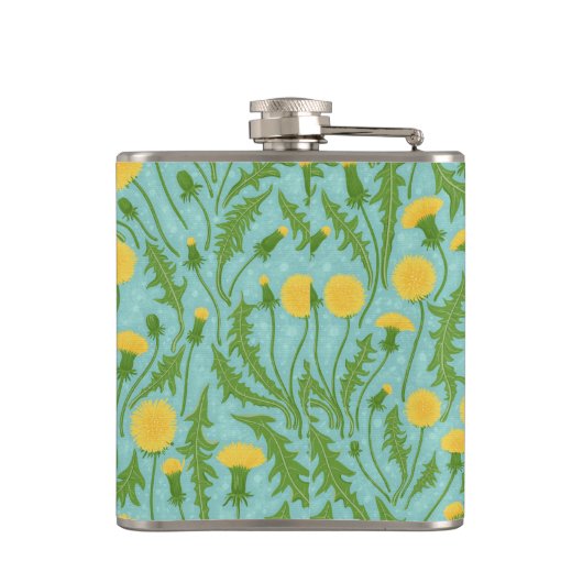 grüne, gelbe und blaue Lüster Flachmann (Rückseite)