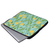 grüne, gelbe und blaue Lüster Laptopschutzhülle (Vorne Knopf)
