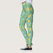 grüne, gelbe und blaue Lüster Leggings (Links)