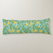 grüne, gelbe und blaue Lüster Seitenschläferkissen (Rückseite)