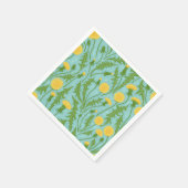 grüne, gelbe und blaue Lüster Serviette (Ecke)
