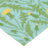 grüne, gelbe und blaue Lüster Tischdecke (Schrägansicht)