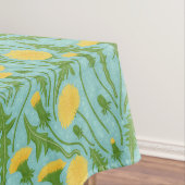 grüne, gelbe und blaue Lüster Tischdecke (Beispiel)