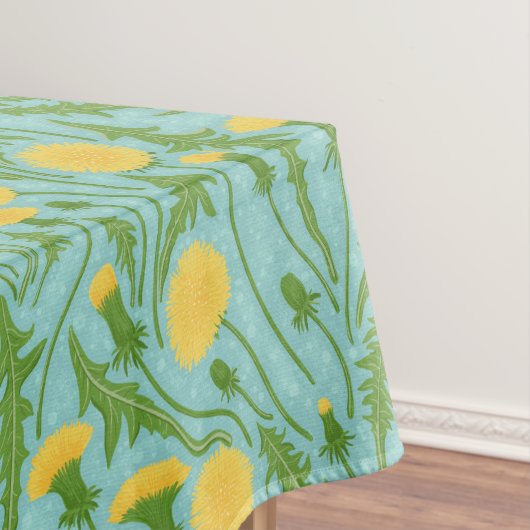 grüne, gelbe und blaue Lüster Tischdecke (Beispiel)