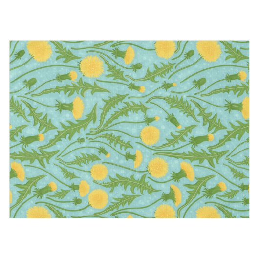 grüne, gelbe und blaue Lüster Tischdecke (Vorderseite (Horizontal))