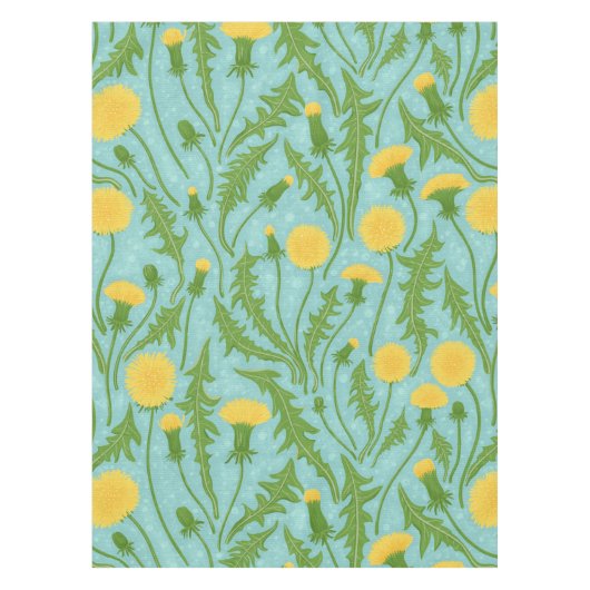 grüne, gelbe und blaue Lüster Tischdecke (Vorderseite)