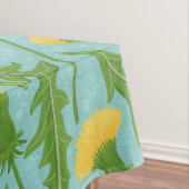 grüne, gelbe und blaue Lüster Tischdecke (Beispiel)