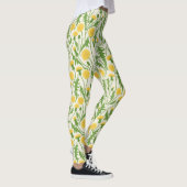grüne, gelbe und weiße Lüster Leggings (Rechts)