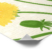 grüne, gelbe und weiße Lüster Poster (Ecke)