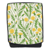 grüne, gelbe und weiße Lüster Rucksack (Vorderseite)