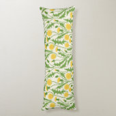 grüne, gelbe und weiße Lüster Seitenschläferkissen (Rückseite (Vertikal))