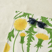 grüne, gelbe und weiße Lüster Strandtuch (Beispiel)