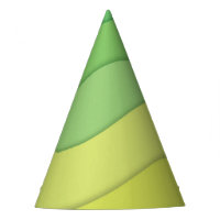 Grüne gelbe Wellen 3D-Papierschnitt