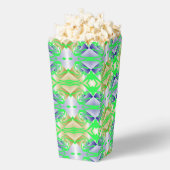 Grüne Gemälde auf Diamantmustern Geschenkschachtel (Geplatzt)