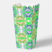 Grüne Gemälde auf Diamantmustern Geschenkschachtel (Vorderseite)