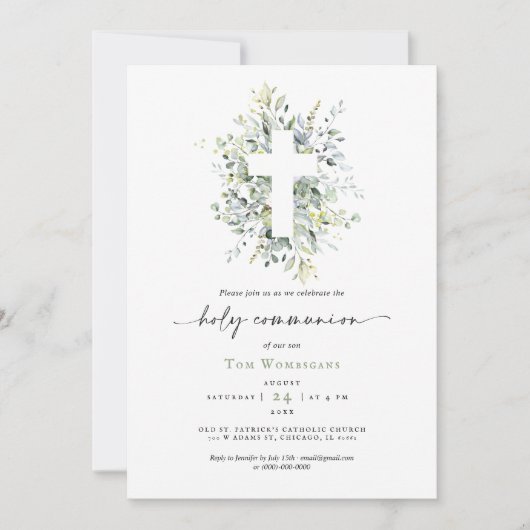 Grüne Gemeinde Einladung (Vorderseite)