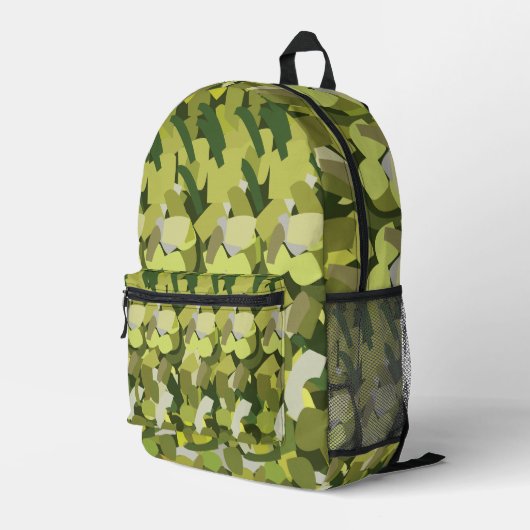 Grüne Gemüse Veggies Bedruckter Rucksack (Rückseitige Ecke Rechts)