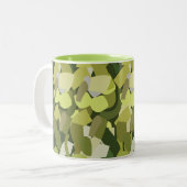Grüne Gemüse Veggies Zweifarbige Tasse (Vorderseite Links)