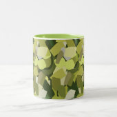 Grüne Gemüse Veggies Zweifarbige Tasse (Mittel)