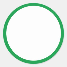 Grüne Genehmigung Runder Aufkleber