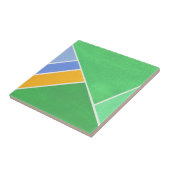 Grüne Geometrie Fliese (Seite)