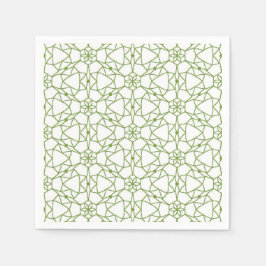 Grüne Geometrie Serviette