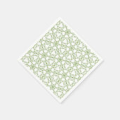 Grüne Geometrie Serviette (Ecke)