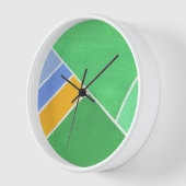 Grüne Geometrie Uhr (Winkel)