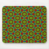 grüne geometrische Blume Mousepad (Vorne)