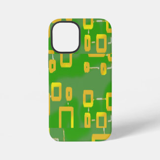 Grüne geometrische Handyhülle iPhone 12 Mini Hülle