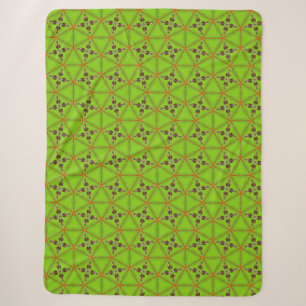 Grüne geometrische Sherpa-Decke Sherpadecke