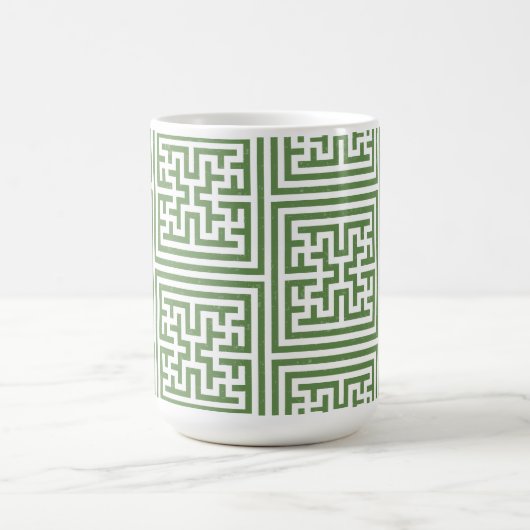 grüne geometrische Tasse (Mittel)