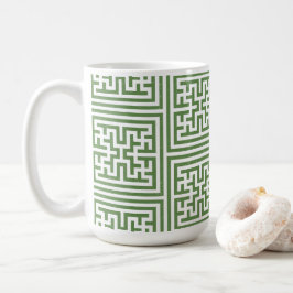 grüne geometrische Tasse
