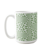grüne geometrische Tasse
