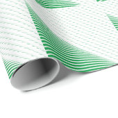 Grüne geometrische Triangle-Tree-Muster Weihnachte Geschenkpapier (Rolleneckpunkt)