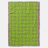 Grüne geometrische Wurfdecke Decke (Vorderseite Vertikal)