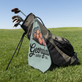 Grüne Georgia Golf Co Range Bucket Golfhandtuch (Gras)