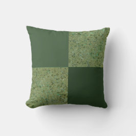Grüne geplattierte Blöcke Kissen