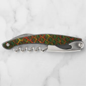 "Grüne gerahmte Augen", Kratzer oder rote Gitter. Kellnermesser (Rückseite)