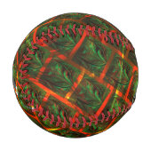 "Grüne gerahmte Augen", Kratzer oder rotes Gitter. Baseball (Vorderseite Links)