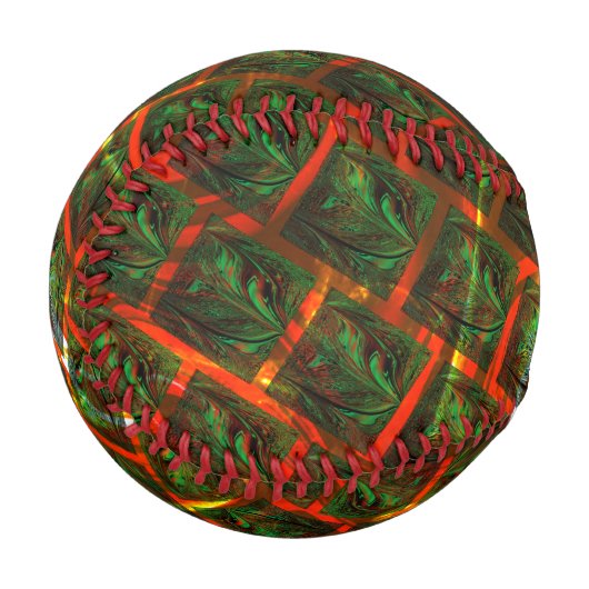 "Grüne gerahmte Augen", Kratzer oder rotes Gitter. Baseball (Vorderseite Links)