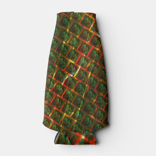 "Grüne gerahmte Augen", Kratzer oder rotes Gitter. Flaschenkühler (Vorderseite)