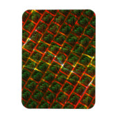 "Grüne gerahmte Augen", Kratzer oder rotes Gitter. Magnet (Vertikal)