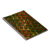 "Grüne gerahmte Augen", Kratzer oder rotes Gitter. Notizblock (Rechte Seite)